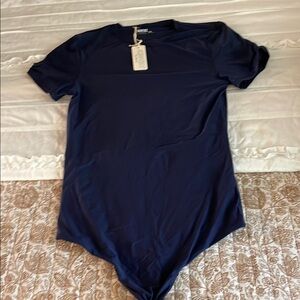 Aerie Asymmetrical Blue Bodysuit